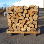 Rack of firewood - MT Scott Fuel Portland & Boring Landscape Supplies