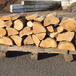Half rack of split firewood - MT Scott Fuel Portland & Boring Landscape Supplies